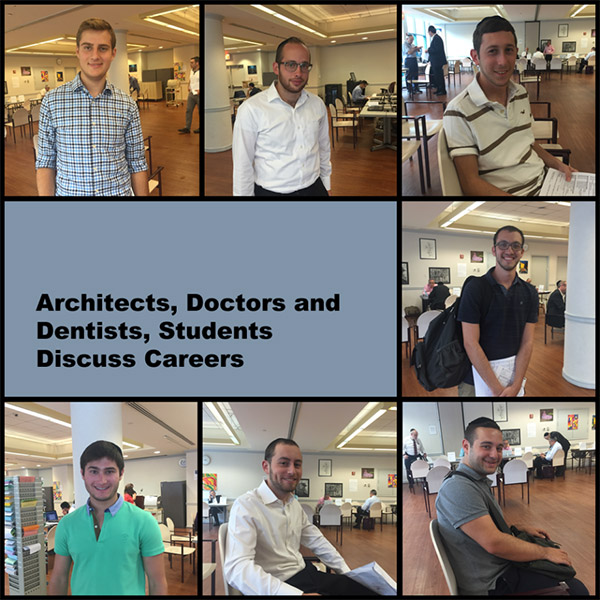 Meet some of the LAS men's division students as they register for fall 2016 classes (Touro homepage banner)
