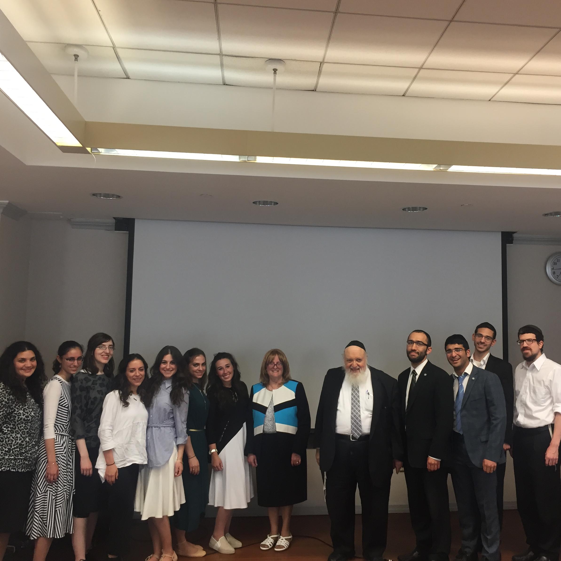 39 students from several Touro College undergraduate schools were welcomed into the prestigious Psi Chi Honor Society on June 12. 