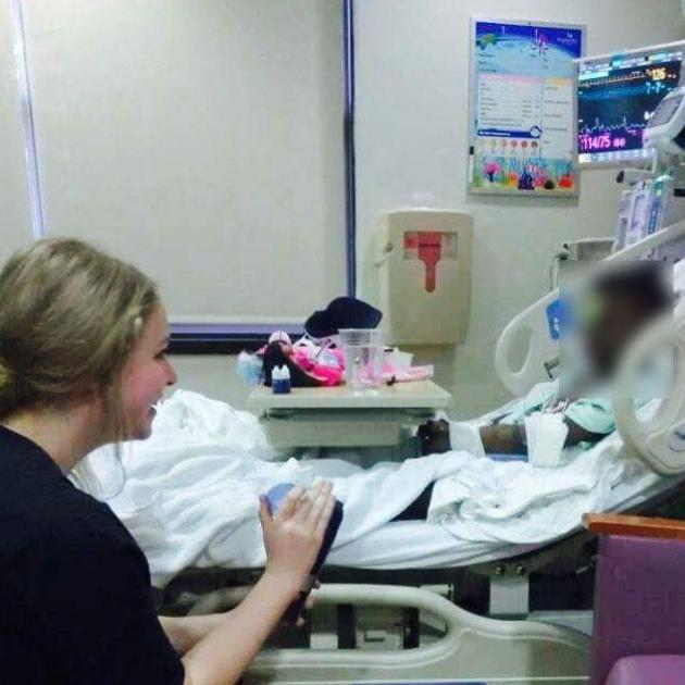 Students at LAS in Flatbush visited a hospital and shared their love of science with children in the pediatric ward.